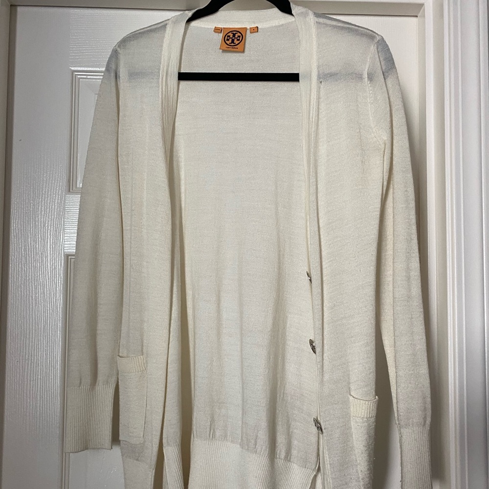 Cream Tory Burch Cardigan
